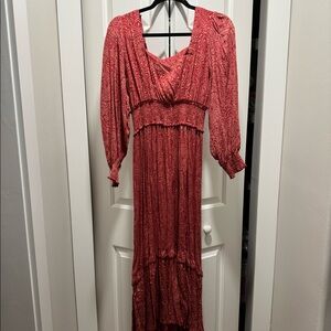 Angie red and orange maxi